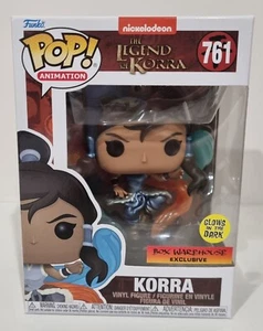 FUNKO POP! VINYL - Korra - #761- GITD - The Legend Of Korra - Protector Included - Picture 1 of 7