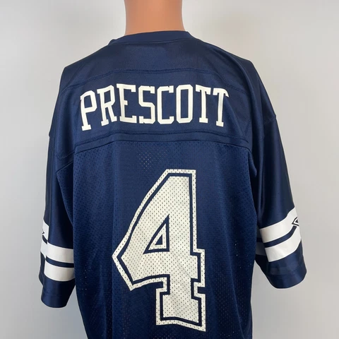 Dak Prescott Dallas Cowboys Replica Jersey NFL Football Blue Size L Cover