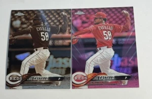 Luis Castillo 2018 Topps Chrome Sepia & Pink Refractor Lot Free Shipping - Picture 1 of 1