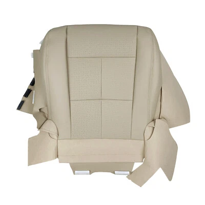 Fit 2007-2014 Lincoln Navigator Driver&Passenger Bottom Leather Seat Cover Beige - Image 1 of 4