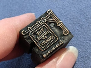 Vintage Wood Letterpress Print Block (C) The House of Quality - Picture 1 of 9