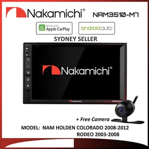 7" APPLE CARPLAY ANDROID AUTO NAKAMICHI BT RADIO FOR HOLDEN COLORADO 2008-2012 - Picture 1 of 2