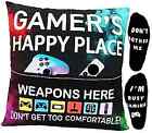  Gamer Gifts for Teenage Boys, Gaming Room Decoration, Gamer Pillow Cover and 