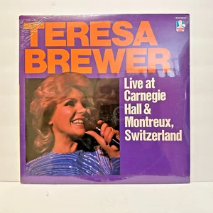 Vinyl Teresa Brewer LP Live at Carnegie Hall & Montreux 1984 Mint - Foto 1 di 3