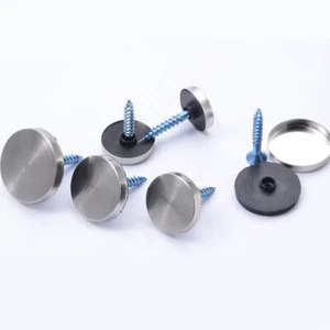 Stainless Steel Round Head Decorative Mirror Screw Cap Cover Nails Dia 12mm~30mm - Picture 1 of 6