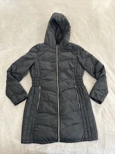 Chaqueta con capucha larga acolchada verde oliva talla S de LUCKY BRAND para mujer - Imagen 1 de 7