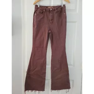Judy Blue Los Angeles Brown Flare Leg Jeans Gr. 14W Garment dyed Hose - Bild 1 von 16
