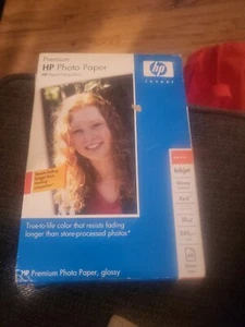 3X New sealed HP PREMIUM Photo Paper 4x6 glossy 60 sheets. 180 total sheets - Bild 1 von 3