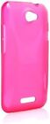 SYSTEM-S Silicone Case Cover Case Cover Pink for HTC One X S720E
