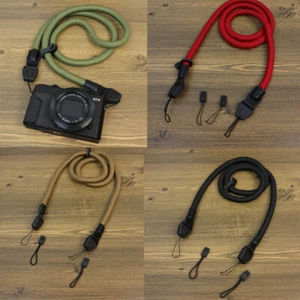 Quick Release Buckle Woven Cotton Camera Shoulder Neck Strap Sony Nikon Fuji - Picture 1 of 10