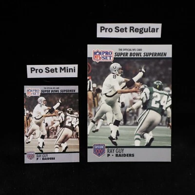 1990 Ray Guy Raiders "Super Bowl Supermen" Pro Set Mini #116 ... See Description - Image 1 of 2