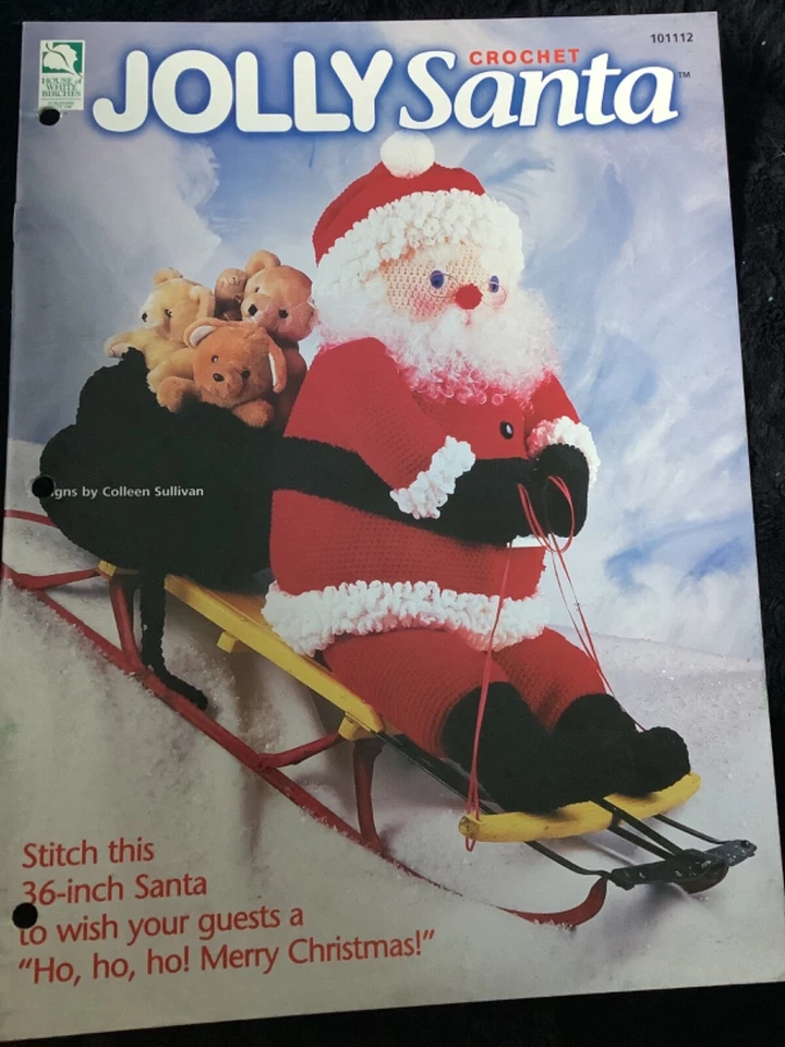 Christmas Crochet Pattern leaflet Santa Claus 36" 3-feet Doll - Image 1 of 1