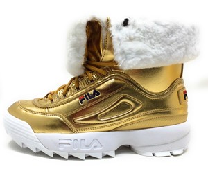 fila trainers gold