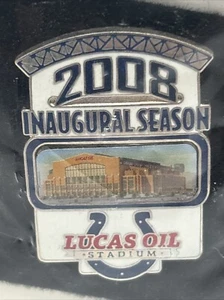 Spilla bavero cappello stadio olio Lucas Indianapolis Colts 2008 stagione inaugurale - Foto 1 di 3