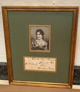 Retrato y autógrafo de Edmund Kean - Famoso actor de Shakespeare principios del siglo XIX - Imagen 1 de 9
