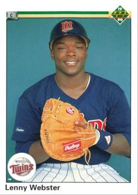 1990 Upper Deck Rookie Card Lenny Webster Minnesota Twins #728 - Image 1 of 2