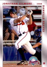 2008 Danville Braves Grandstand #9 Jonathan Gilmore Iowa City IA Baseball Card