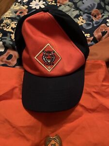 Cub Scout TIGER Neckerchief, Slide Metal Clasp and Hat