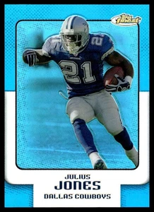 2006 Topps Finest BLUE Refractor Julius Jones /299 Dallas Cowboys #57 A6 - Picture 1 of 2