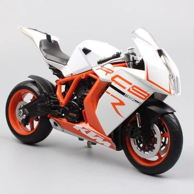 1:10 Scale KTM 1190 RC8 Sport Bike Vehicle Motorcycle Model White Welly Toy Big - Image 1 of 4