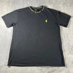 Playboy x Pacsun T-Shirt schwarz grün Bunny Logo Grafik Tee Herren Medium - Bild 1 von 8