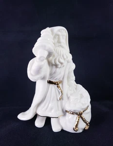 Lenox Old World Santa Kris Kringle w/ Sack & Tree Gold Trim Porcelain Figurine - Picture 1 of 11