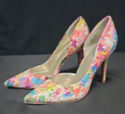 Zapatos de salón A.n.a para mujer talla 6M multicolor floral tacón de aguja D'orsay  Foto 1 de 4
