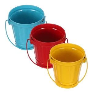 Mini cubo de basura de escritorio de 3 piezas cubo de basura de hierro - Imagen 1 de 12