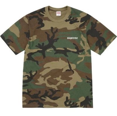 Supreme Target Tee Woodland Camo 中号 FW25 全新未拆封美国国旗 — 第 1/4 张图片