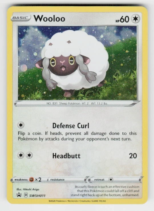 SWSH: Sword & Shield Promo Cards #SWSH011 Wooloo - Image 1 of 2