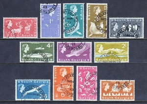 SOUTH GEORGIA — SCOTT 1a/14 — 1963 QEII PICTORIAL ISSUE — USED — SCV $33 - Picture 1 of 2