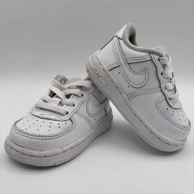 Nike Air Force 1 Low Toddler Size 4C White Athletic Shoes Sneakers DH2926-111 - Image 1 of 4