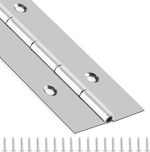 Klavierscharnier 30 Zoll x 3 Zoll Schwerlast Edelstahl Klavierscharnier durchgehend H - Bild 1 von 12