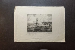 Kolberg Heimwärts Grafik von M. Fröhlich nach Ölgemälde 1890 ? - Bild 1 von 4