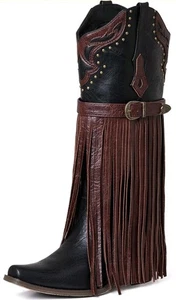 SaraIris Women's Western Bootie, Size 7.6, Knee High, Chunky Heel - Picture 1 of 5