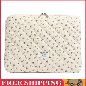 Gesteppte Laptophülle mit Blumenmuster für 13-Zoll-Laptop-Tablets (blau) - Bild 1 von 11