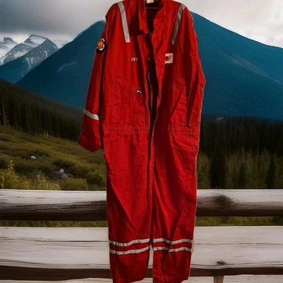 Mens LAPCO FR Flame Resistant  Coveralls  Red 3xl Tall 54-56 - Image 1 of 4