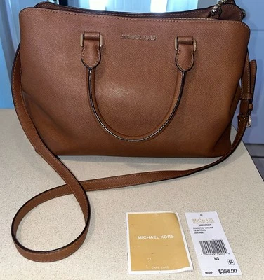Cartera grande de cuero Savannah Michael Kors 30S6GS7S3L Foto 1 de 4