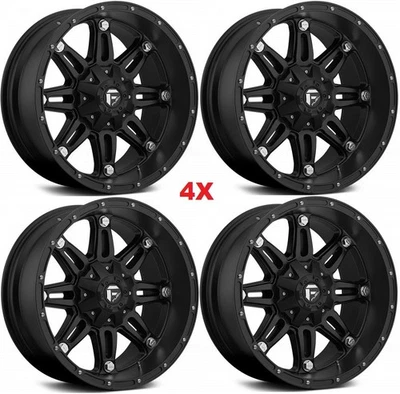22 FUEL WHEELS RIMS FIT FORD F150 HEAVY DUTY 7 LUG 7X150 HD BLACK Foto 1 de 4