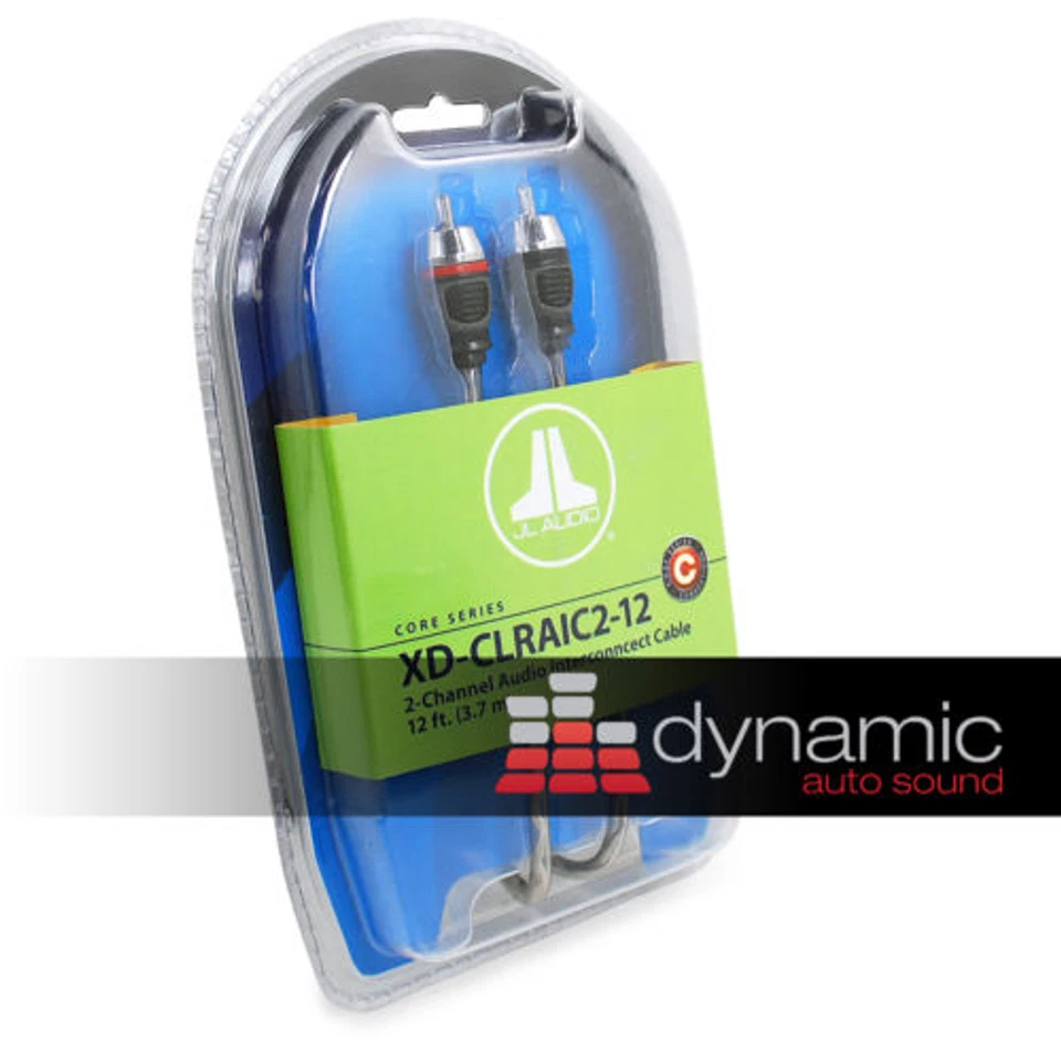 JL AUDIO XD-CLRAIC2-12 RCA Cable 2-Ch. 12ft. Amplifier Wire XDCLRAIC212 Amp New - Image 1 of 2