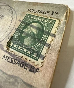 1915 George Washington 1 Cent Briefmarke selten! - Bild 1 von 6