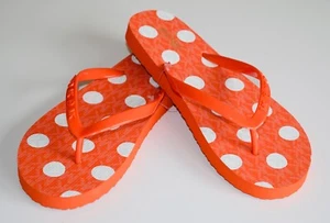 Michael Kors Schuhe Sandalen Badeschuhe Größe 38; 39 Zehentrenner orange - Picture 1 of 6
