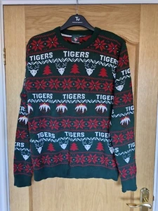 Maglione Uomo Leicester Tigers Verde Rugby Union Natale Taglia Media Natale - Foto 1 di 5