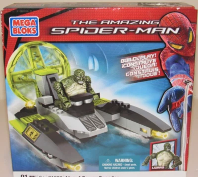 MEGA BLOKS The Amazing Spider-Man 91338 Juego de bote de alcantarillado Lizard NUEVO SELLADO Foto 1 de 2