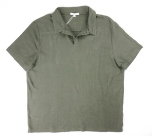 NEW ONIA SEA SPRAY GREEN ALEC REVERSE TERRY POLO SHIRT SIZE 2XL - Picture 1 of 3