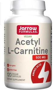 Acetyl-L-Carnitine, 500mg, Gluten Free For Brain Health, Weight Loss Metabolism - Picture 1 of 2