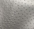 Metallic Silver ostrich faux vinyl Marine grade UV resistance waterproof Fabric