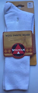 Wigwam Wool Diabetic Walker Socks- White- New - Picture 1 of 5