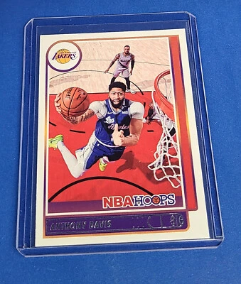 2021-22 Panini NBA Hoops Anthony Davis Los Angeles Lakers #146 Basketball Card c - Image 1 of 4