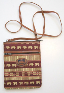 Thai Elephant Crossbody Purse Thailand Souvenir Travel Festival Shoulder Bag C11